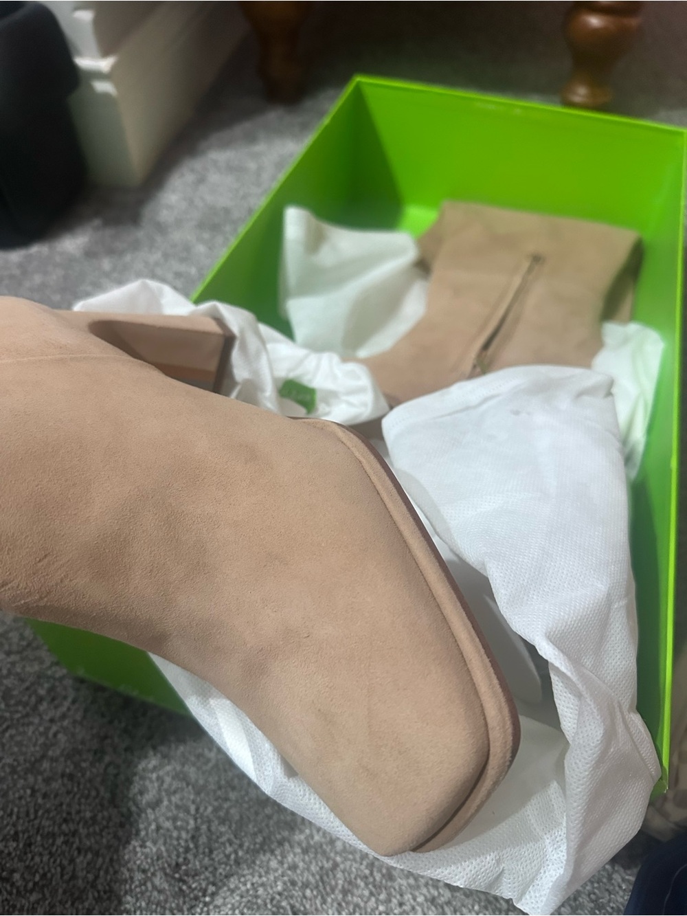 Sam Elderman women’s Issabel carmel suede Tall Boot 8.5 new - Picture 8 of 9